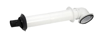 80_125mm horizontal flue kit